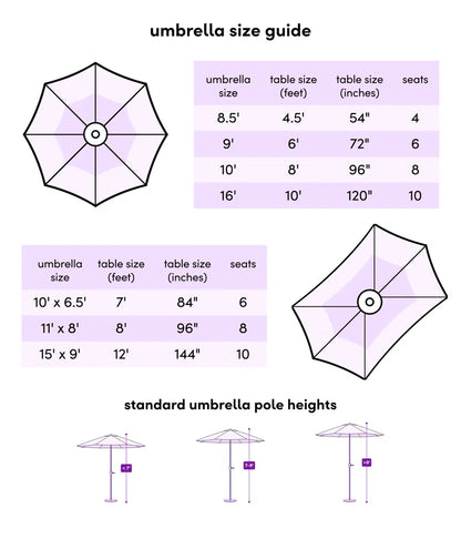 Nyasia 15 Ft. X 9 Ft. Rectangular Market Umbrella with Base
