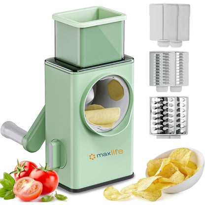 Rotary Cheese Grater, Vegetable Slicer, Cutter for Fruit, Cookie, Oreo, Nuts